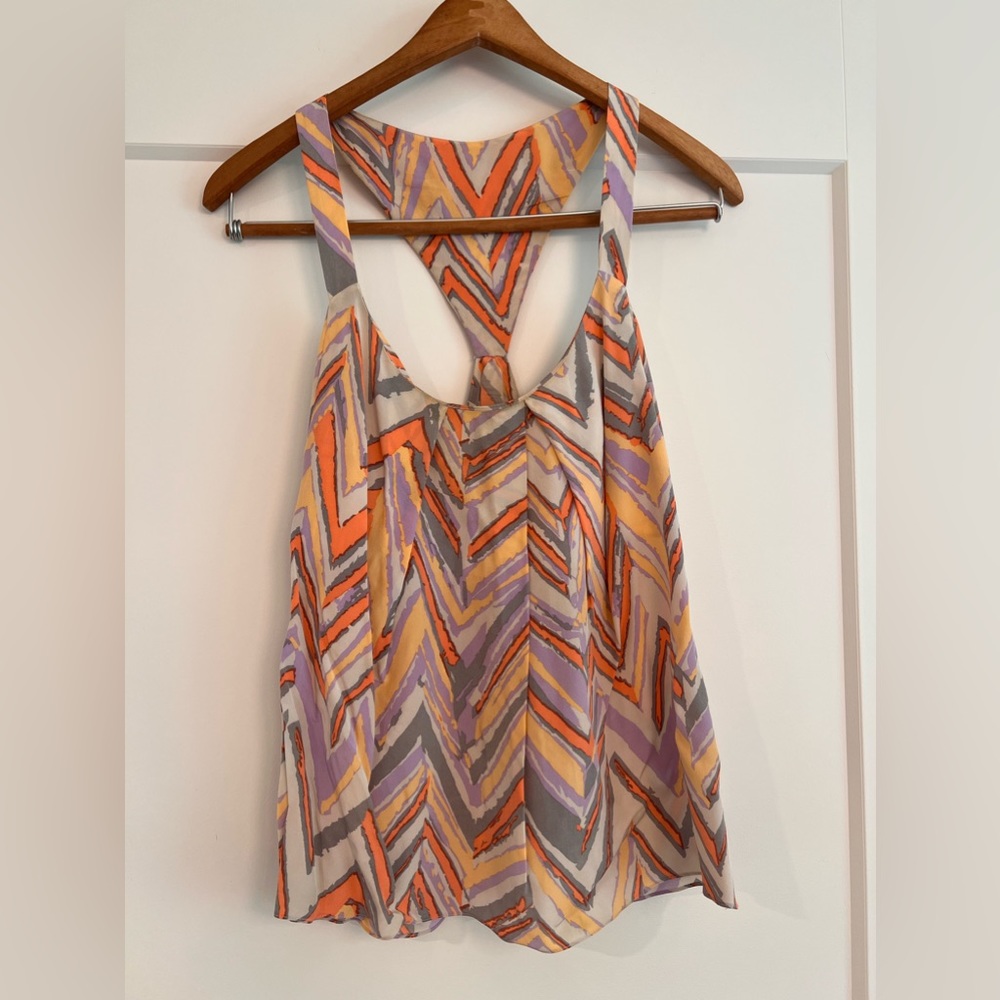 SOLD // Silk racer back tank top